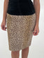 Moschino leopard skirt