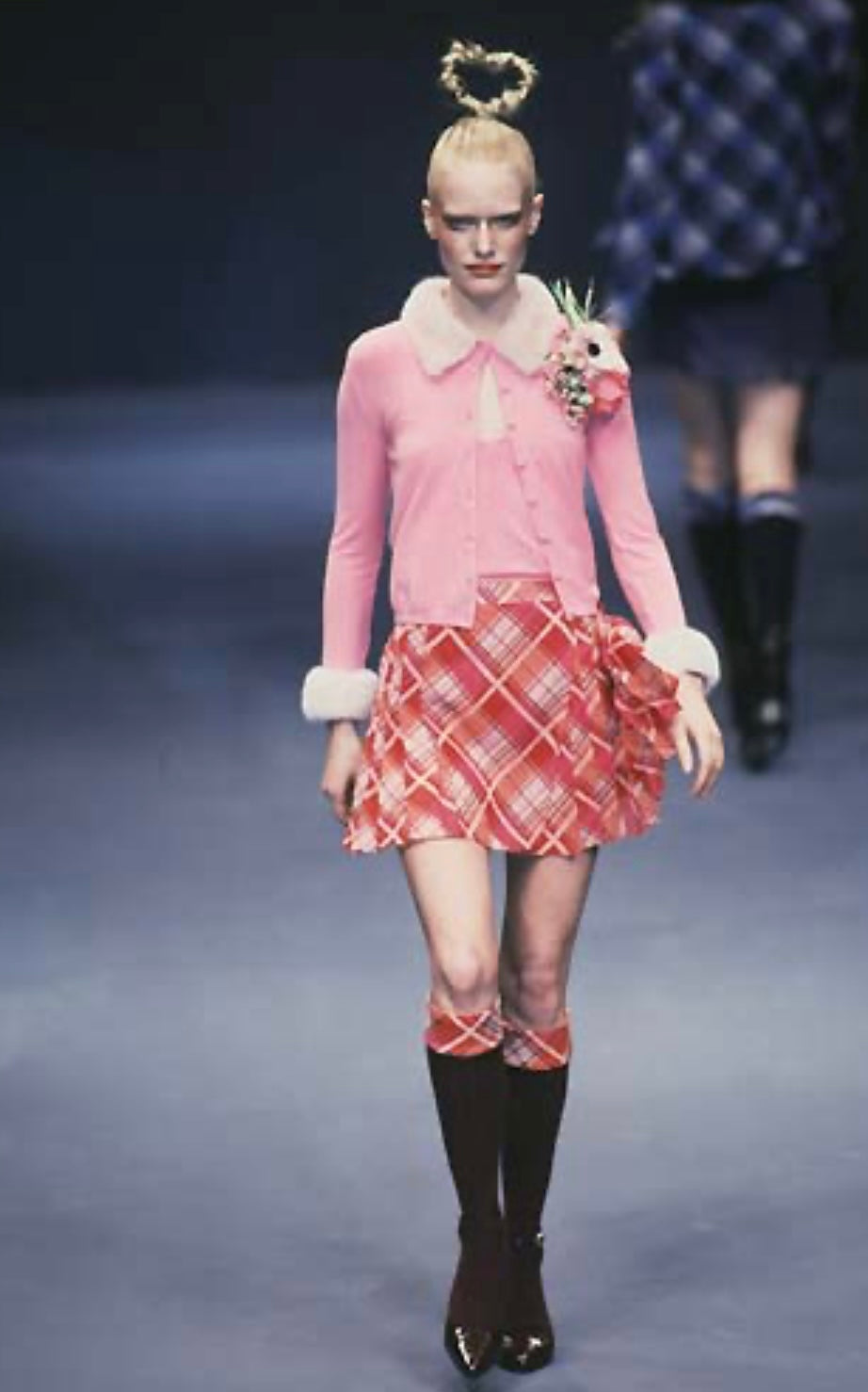 Anna Molinari Blumarine FW 1997 wool cardigan