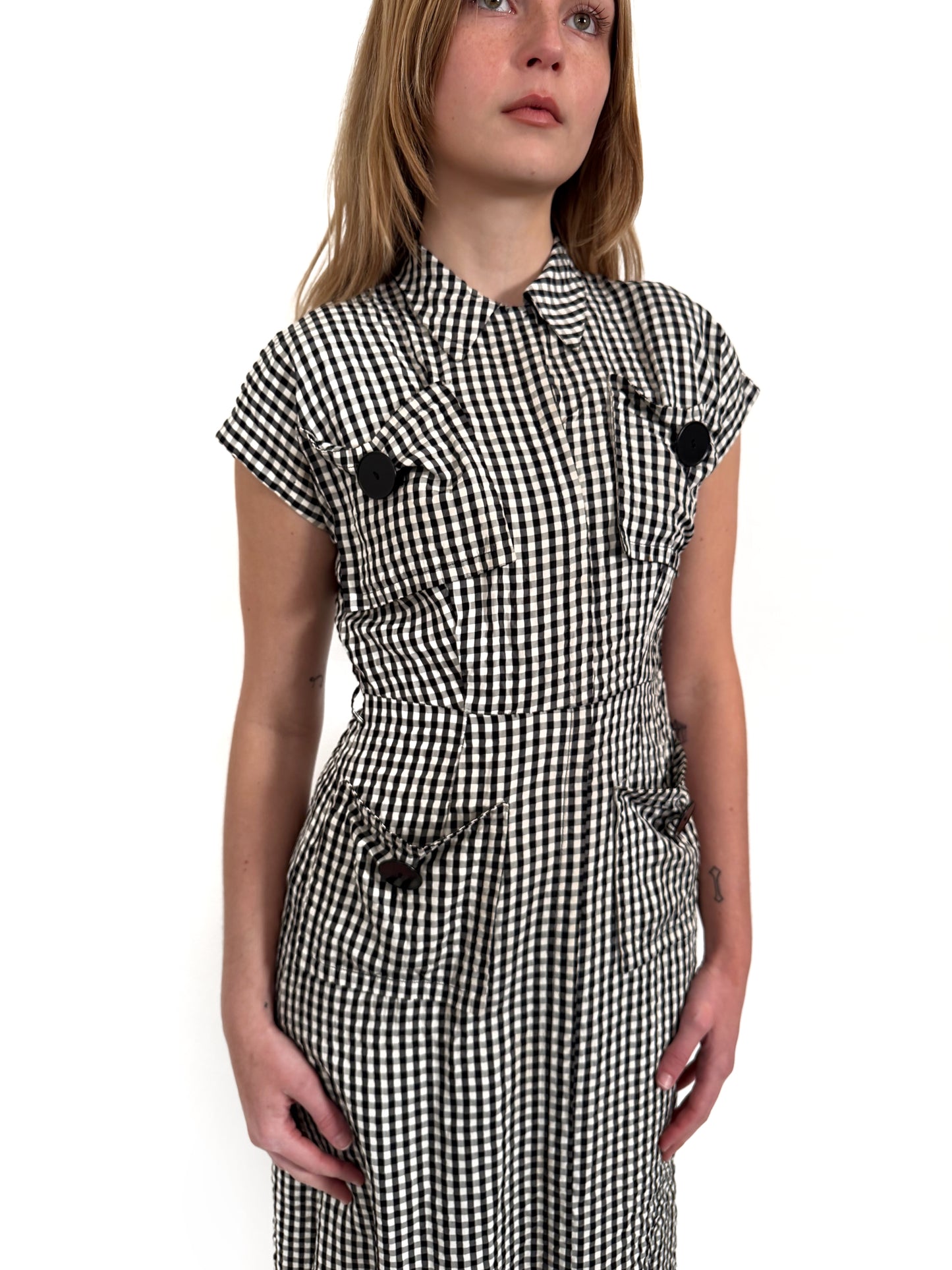 1950s gingham dress