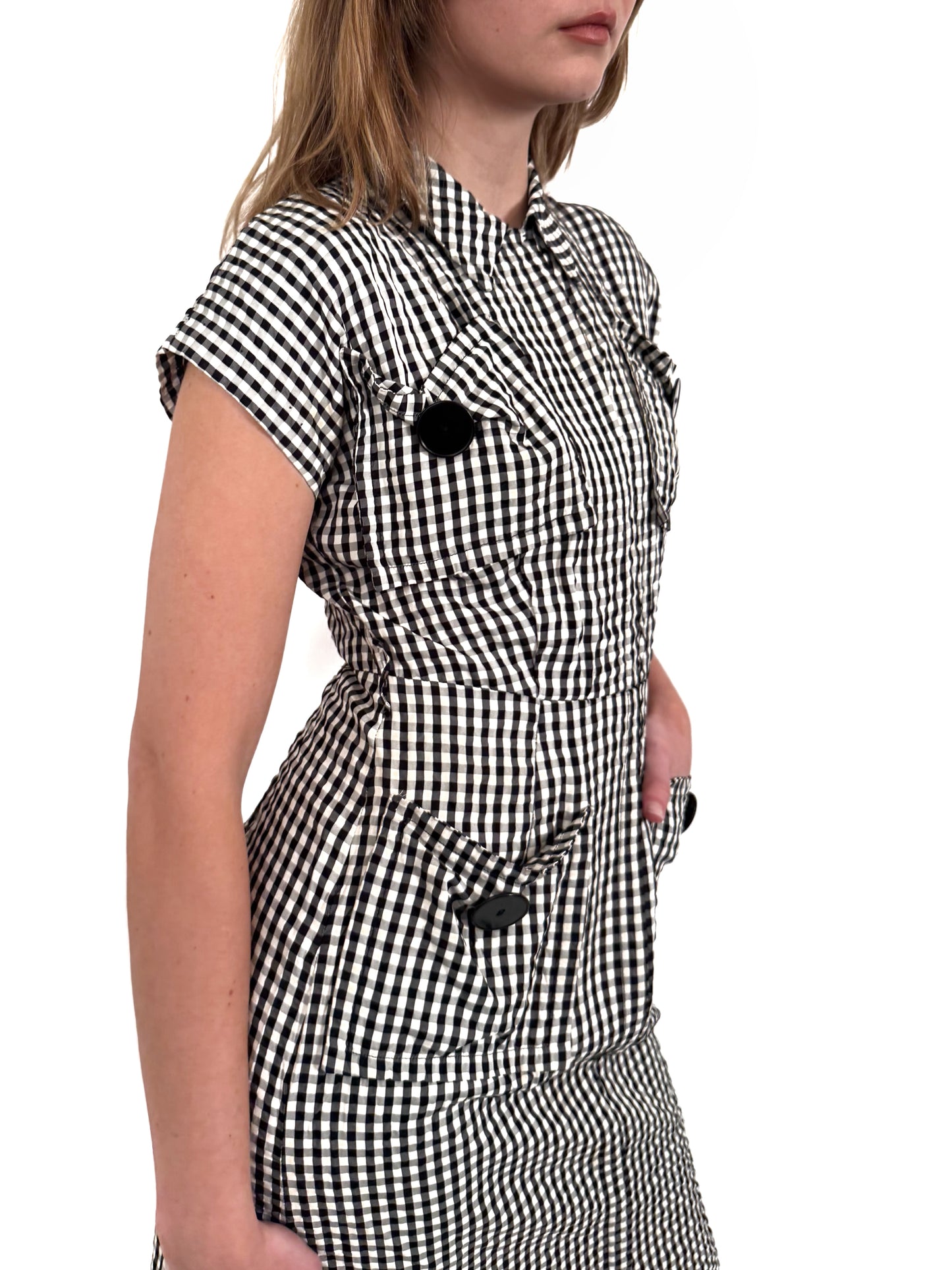 1950s gingham dress