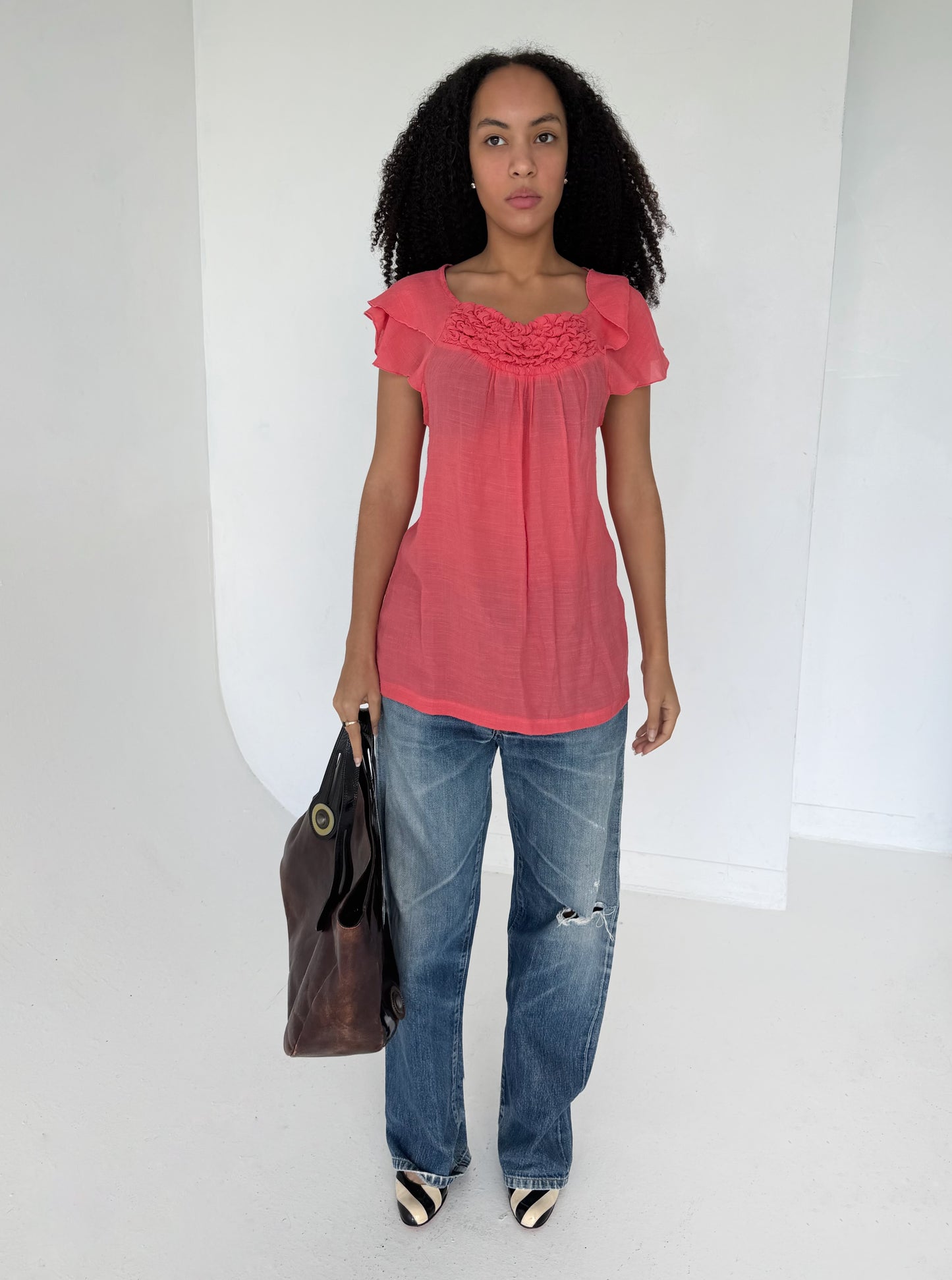 Neon pink top