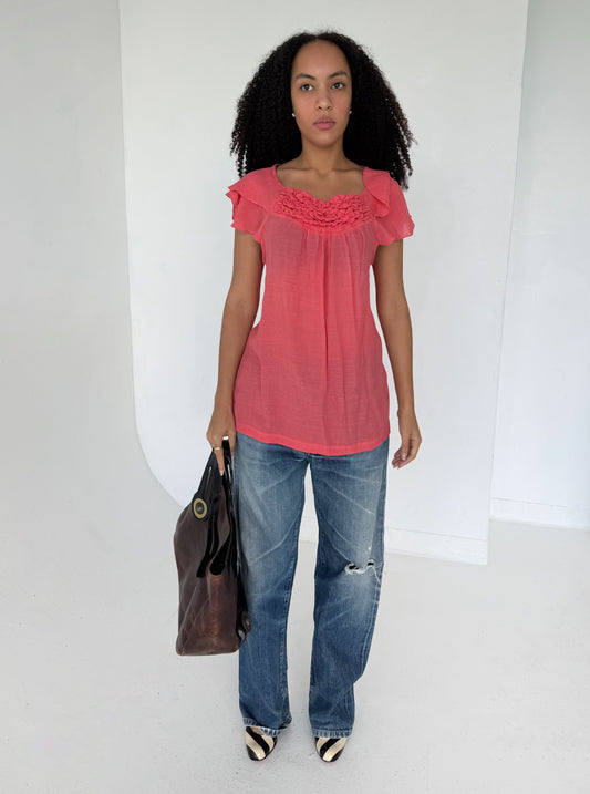 Neon pink top