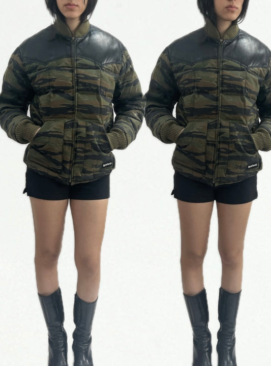 Hysteric Glamour camo puffer