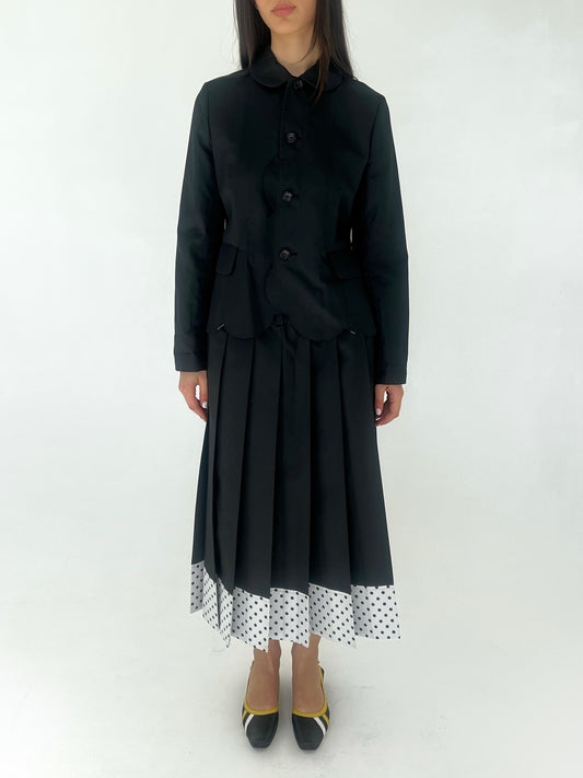 Comme des Garçons 2008 polka dot skirt set