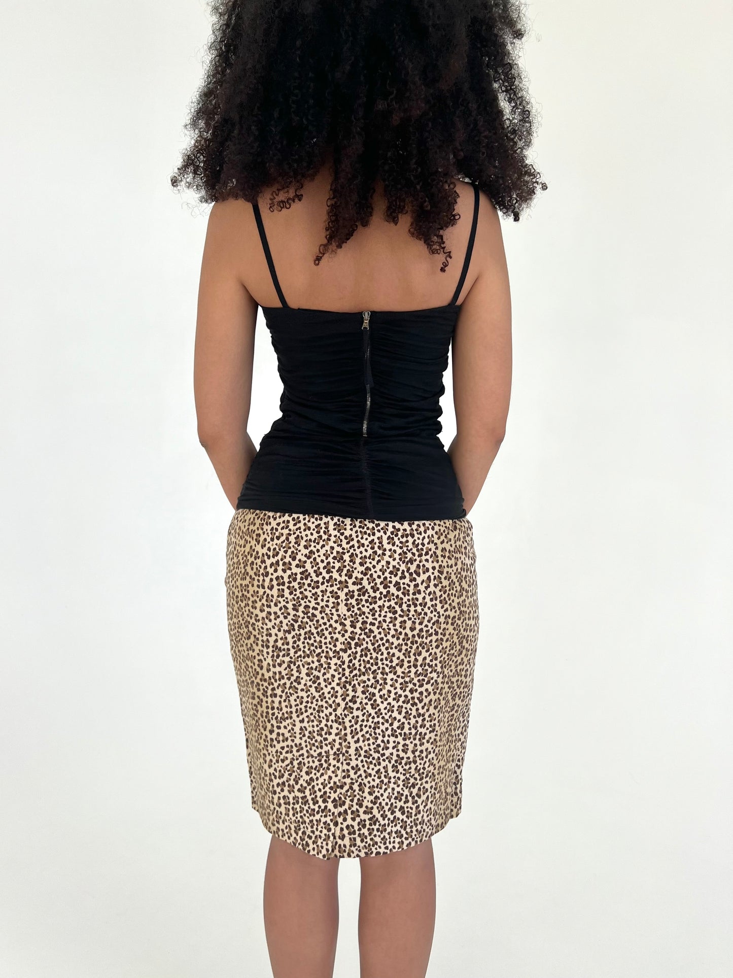 Moschino leopard skirt