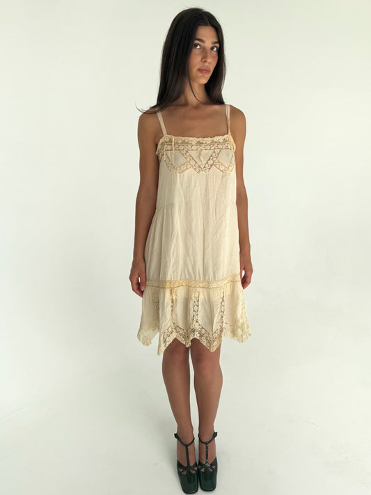 Antique 1920s silk dress