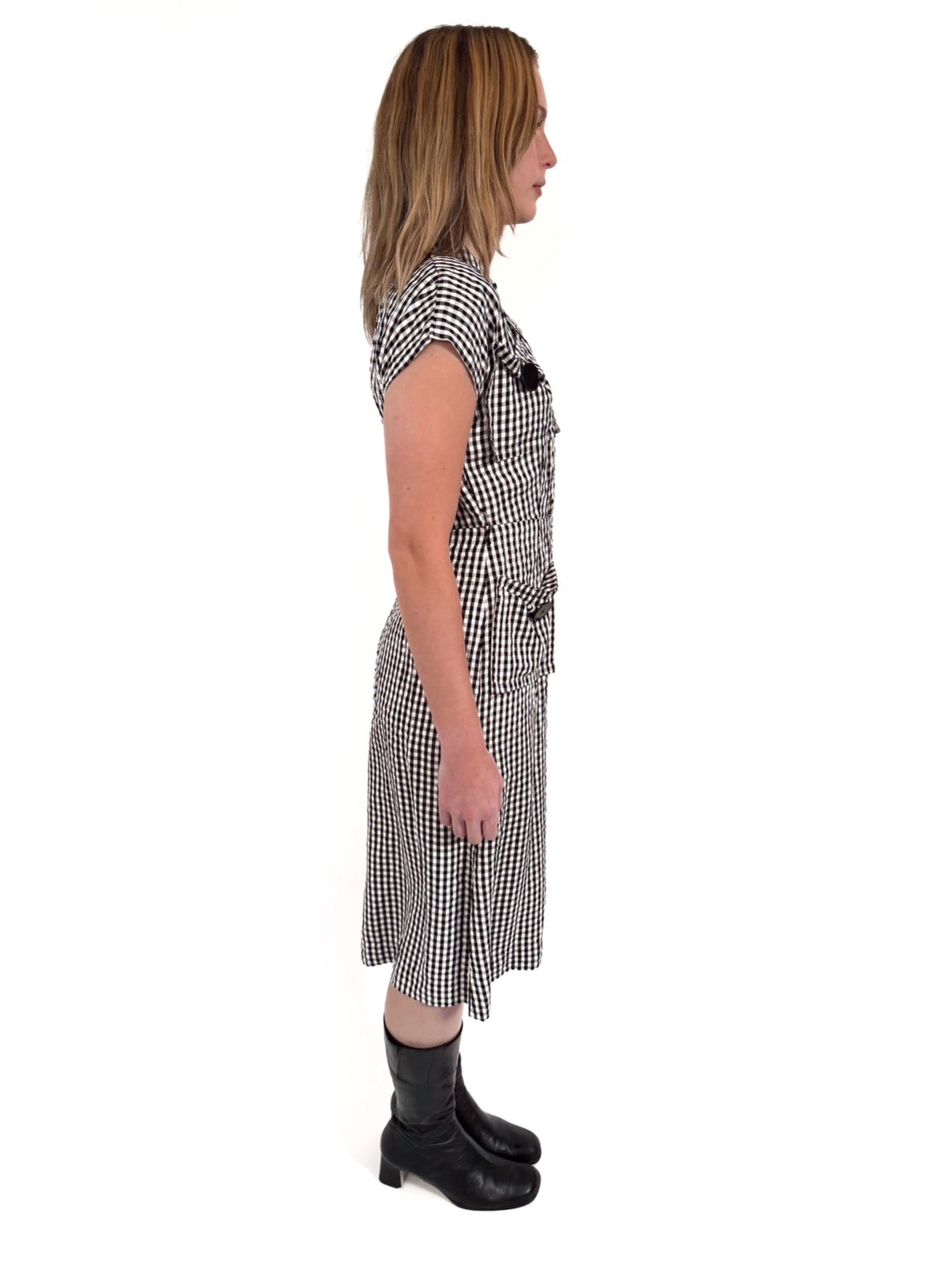 1950s gingham dress