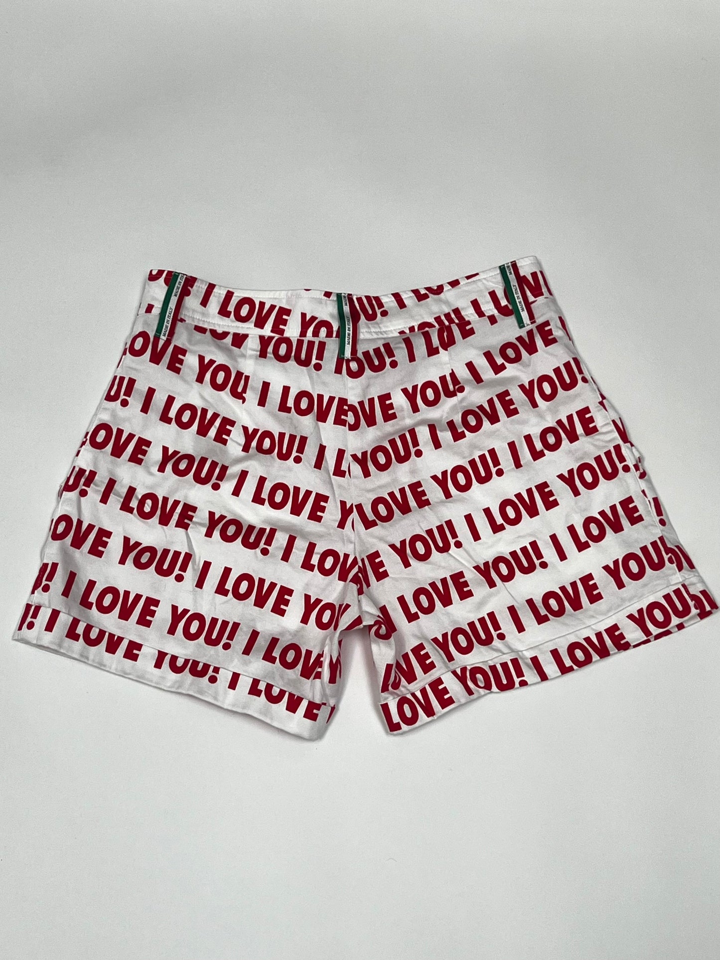 Blumarine Anna Molinari SS 2000 "I LOVE YOU!" shorts