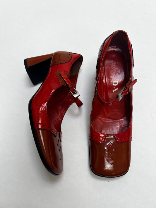 Prada 1999 patent mary jane heel