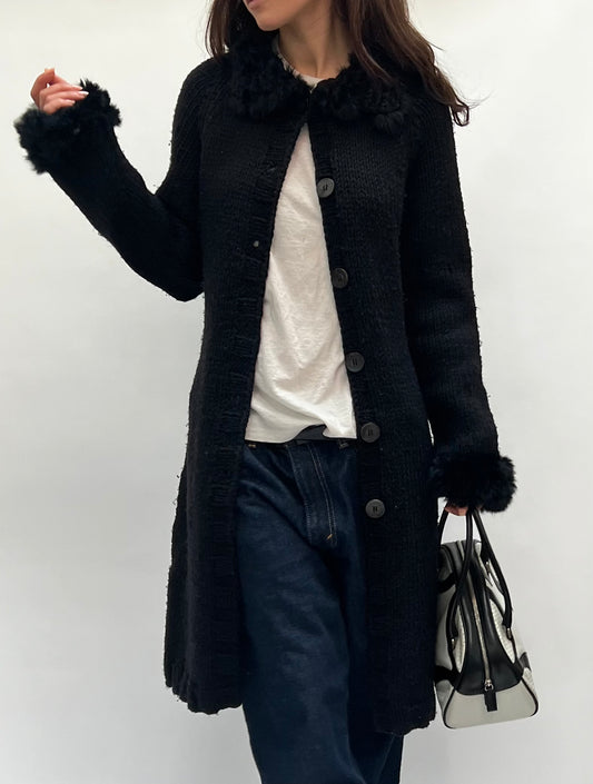 Philosophy di Alberta Ferretti knit wool coat