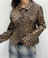 Anna Molinari leopard denim jacket