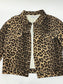 Anna Molinari leopard denim jacket