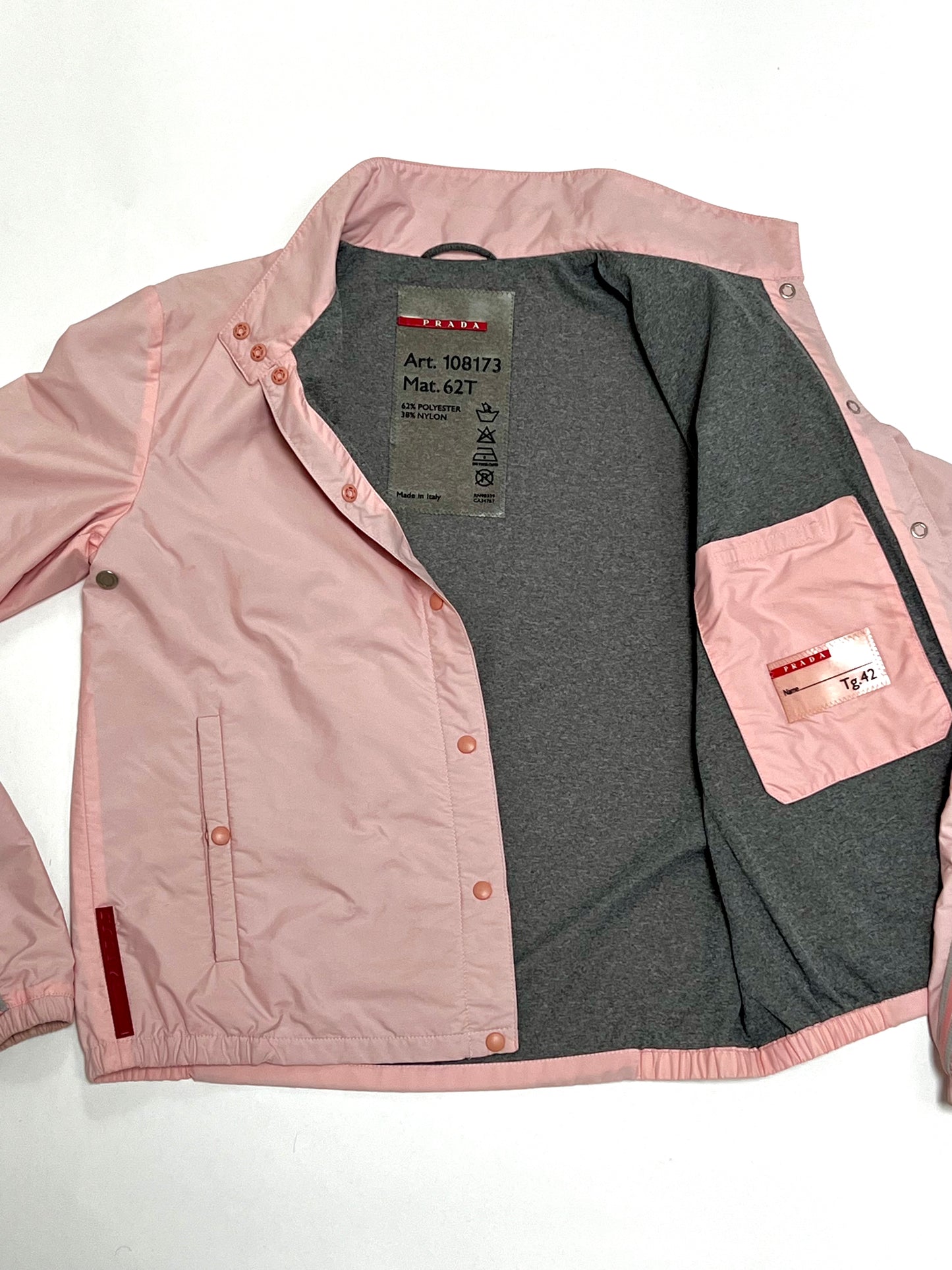 Prada sport pink jacket