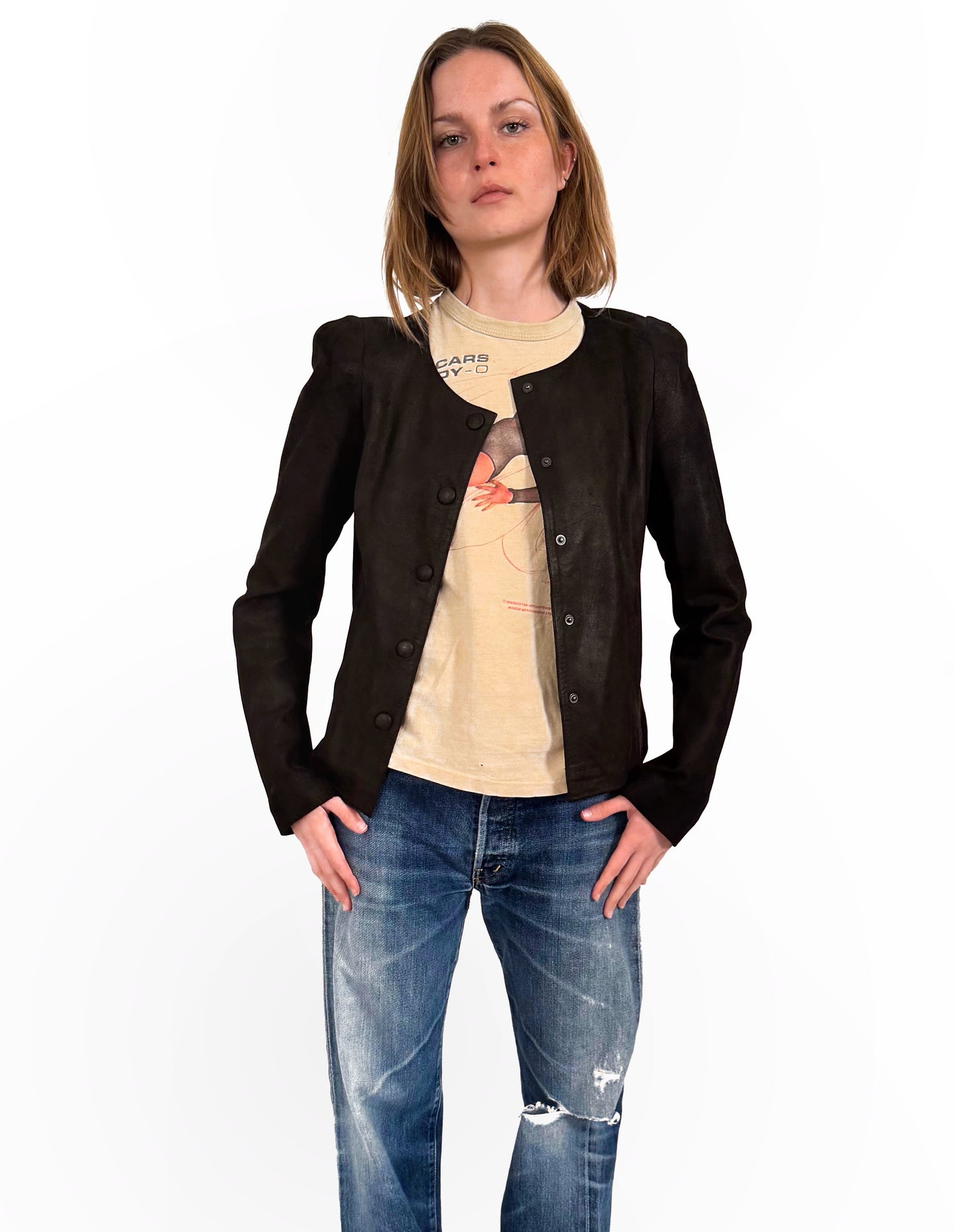 Agnes B special lambskin jacket