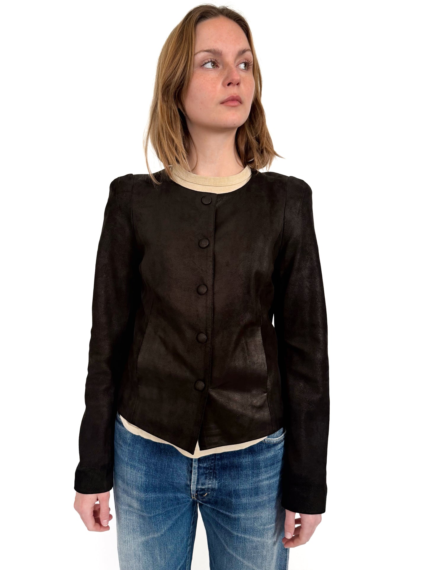 Agnes B special lambskin jacket