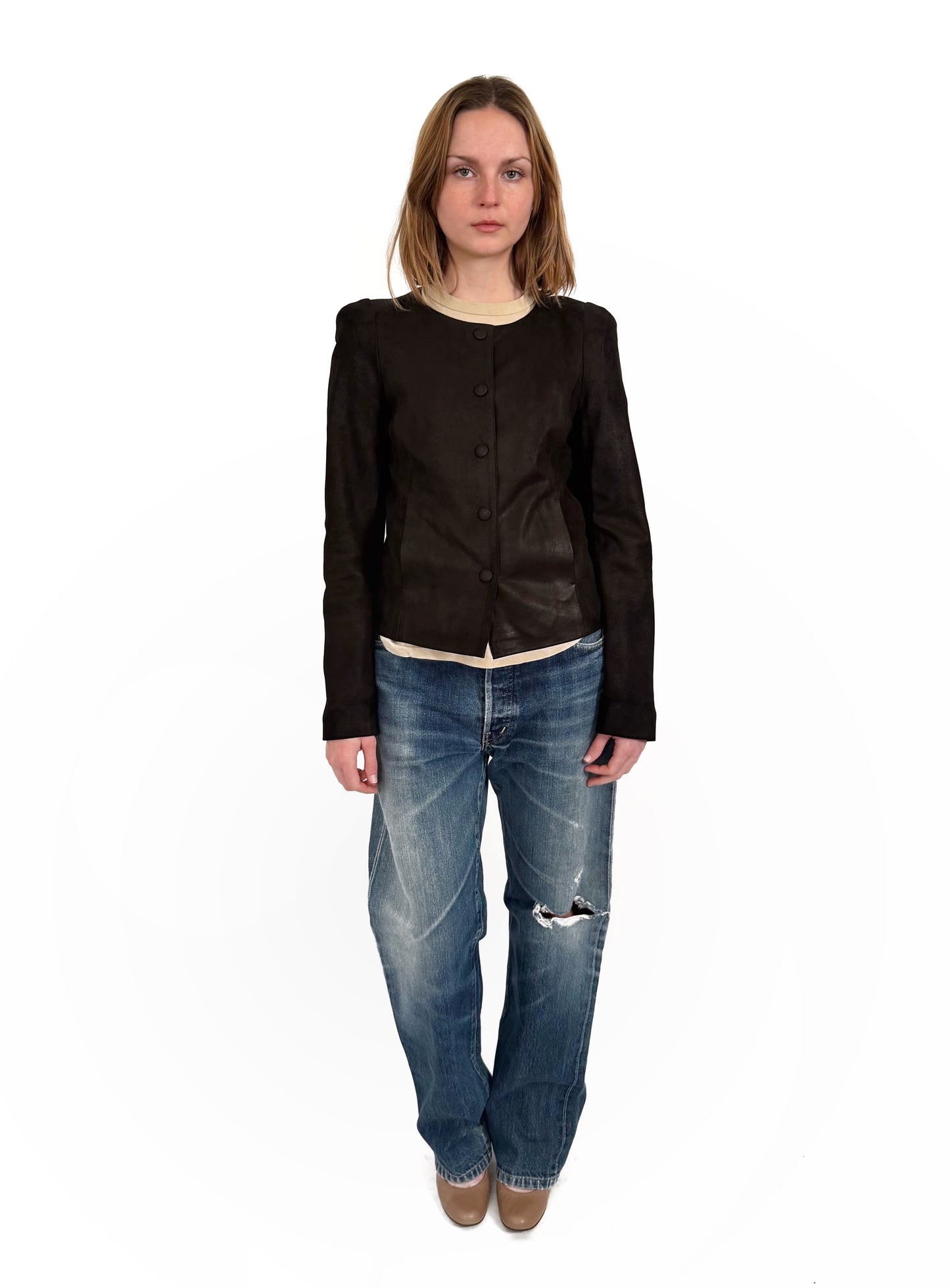 Agnes B special lambskin jacket