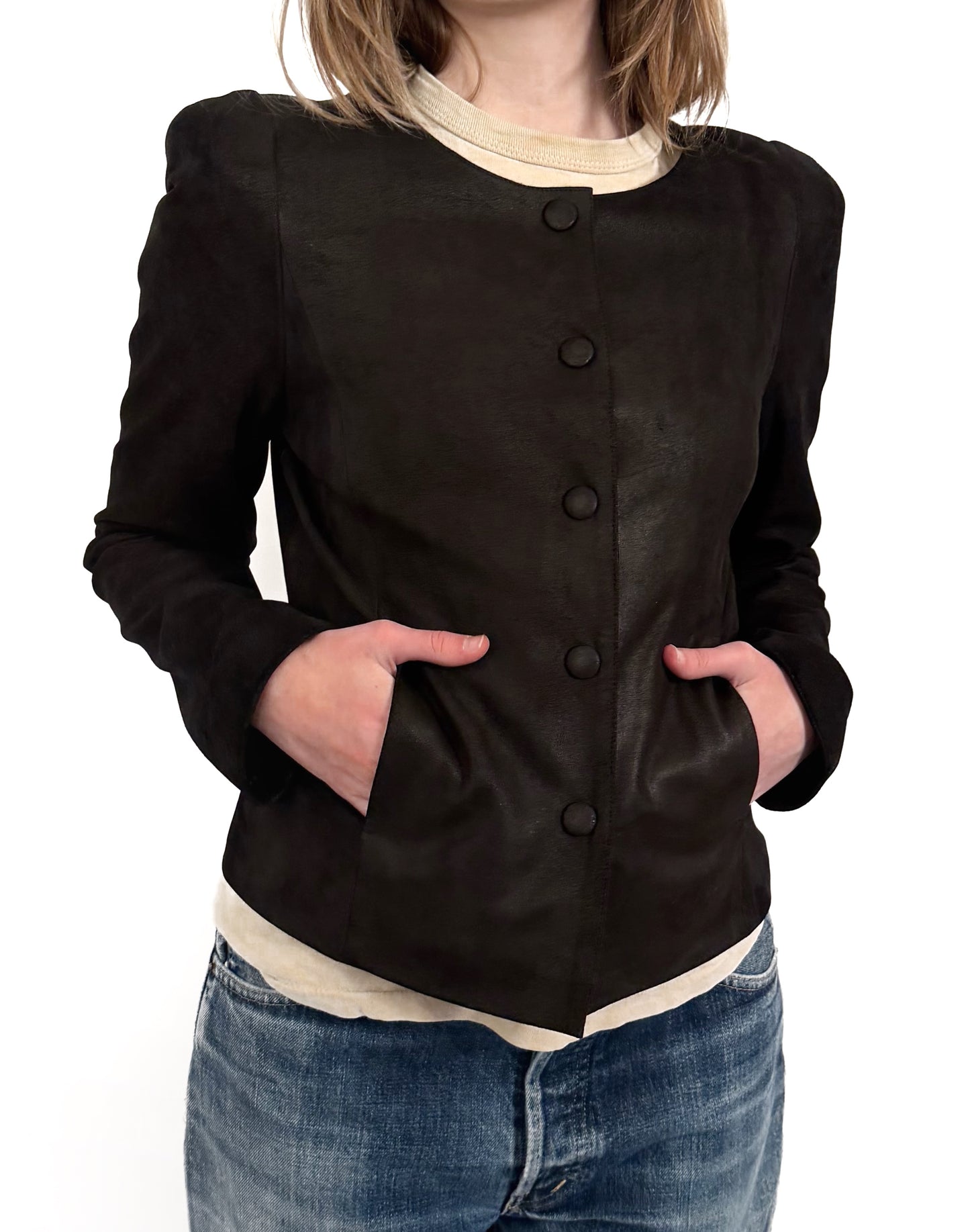 Agnes B special lambskin jacket