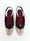 Prada slingblack kitten heel