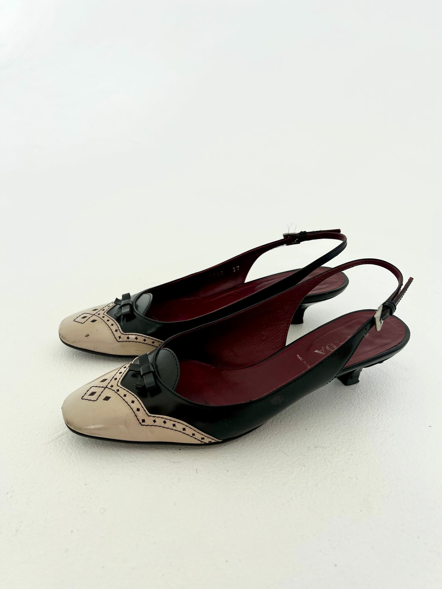 Prada slingblack kitten heel