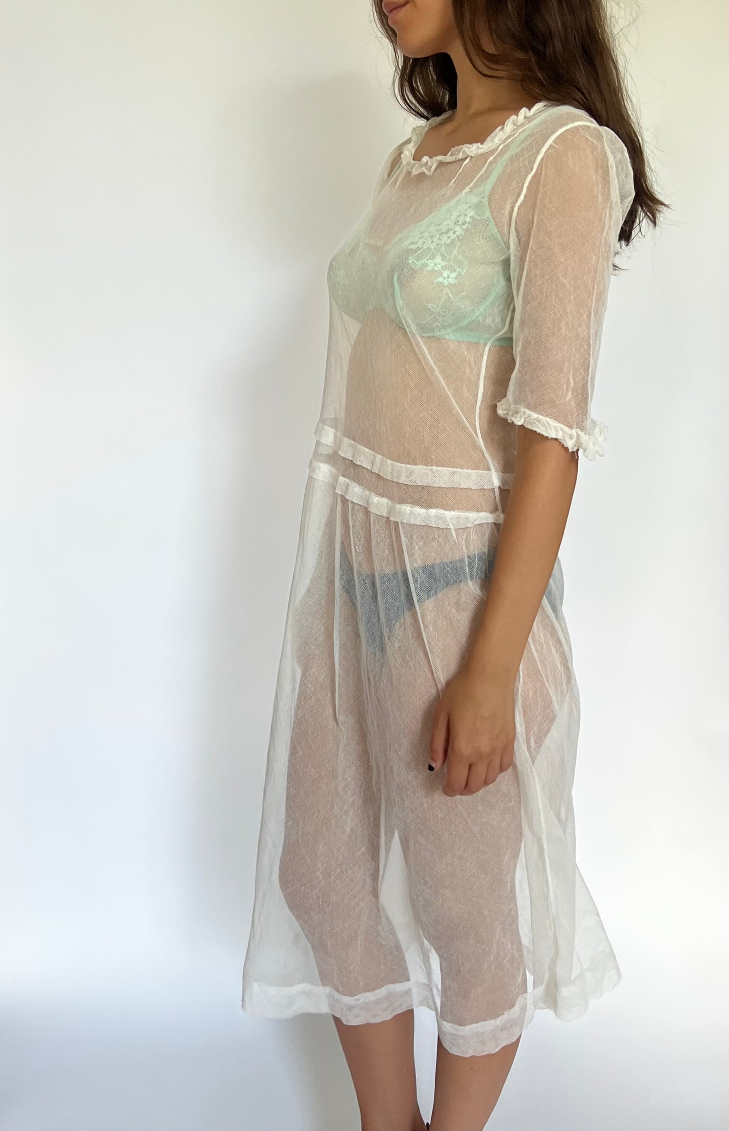 Antique 1930s net dress