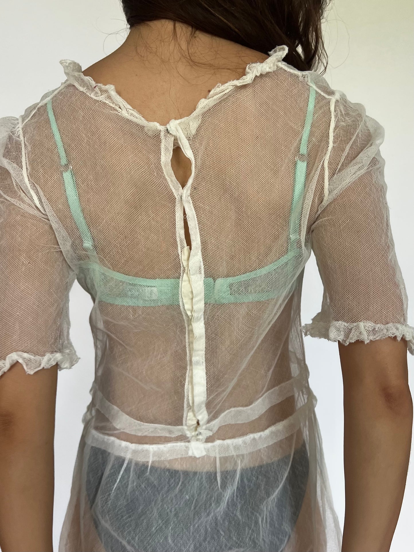 Antique 1930s net dress