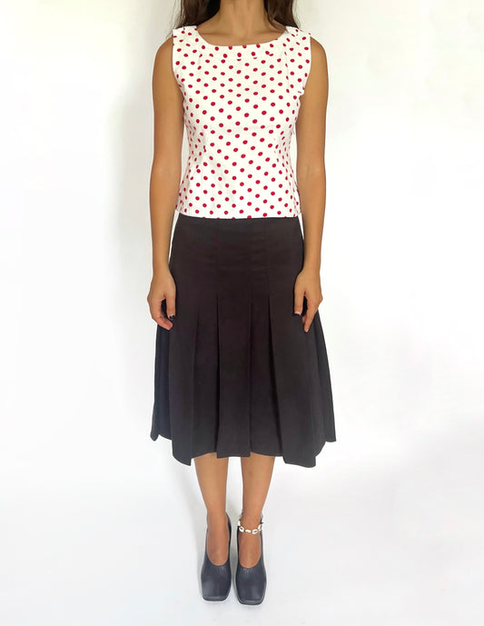 Vintage polka dot top