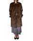 Reversible leopard spring/rain coat