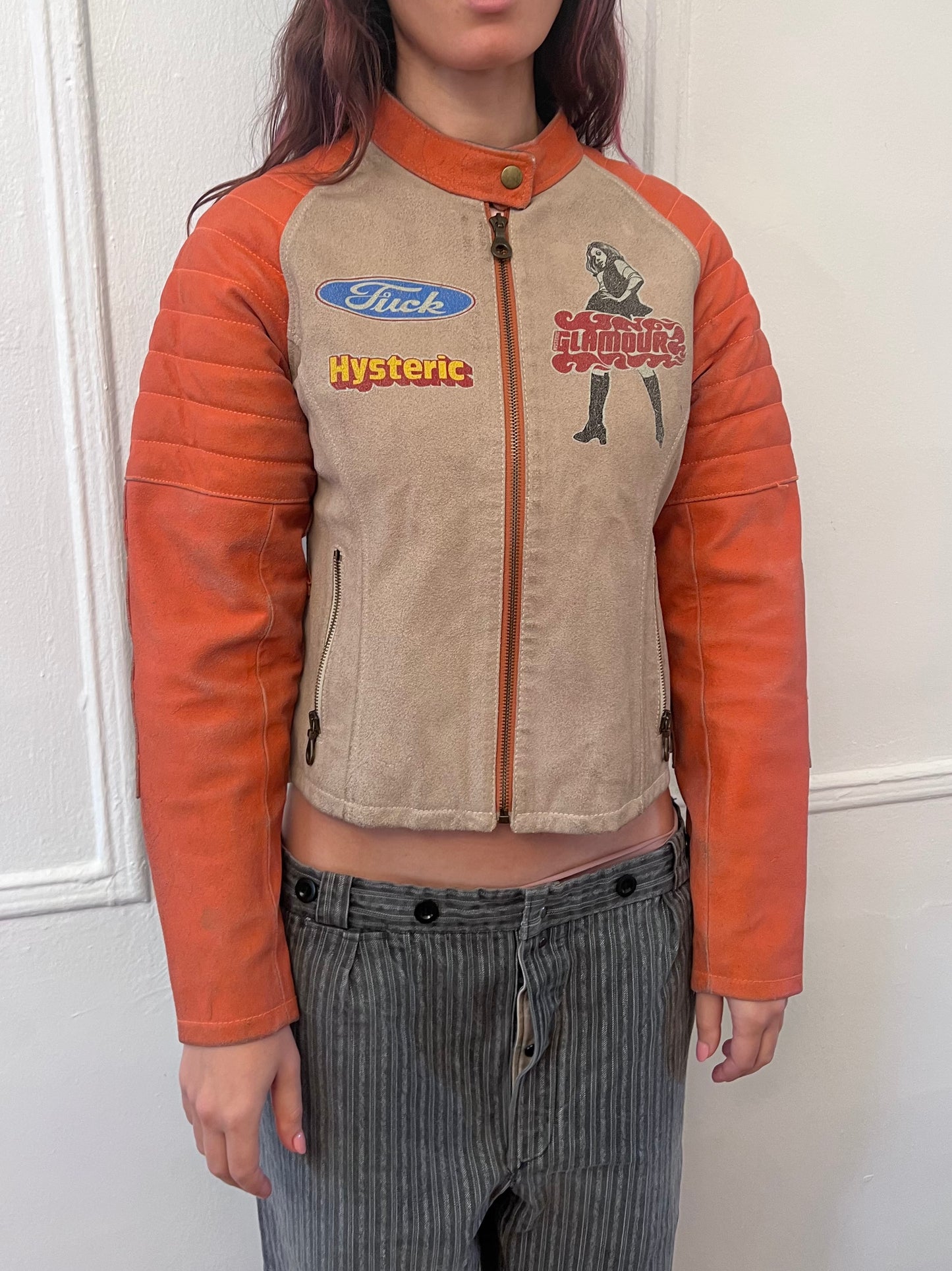 Hysteric Glamour leather moto jacket