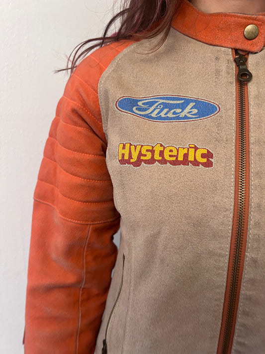 Hysteric Glamour leather moto jacket