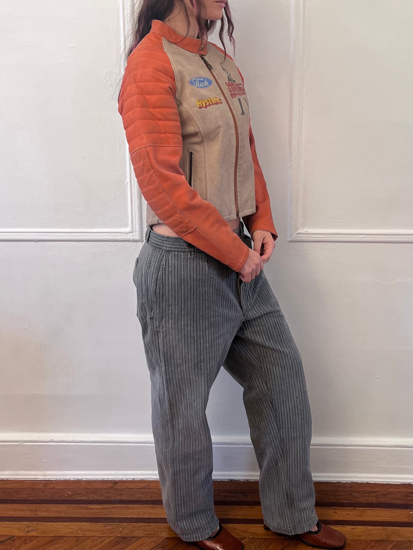 Hysteric Glamour leather moto jacket