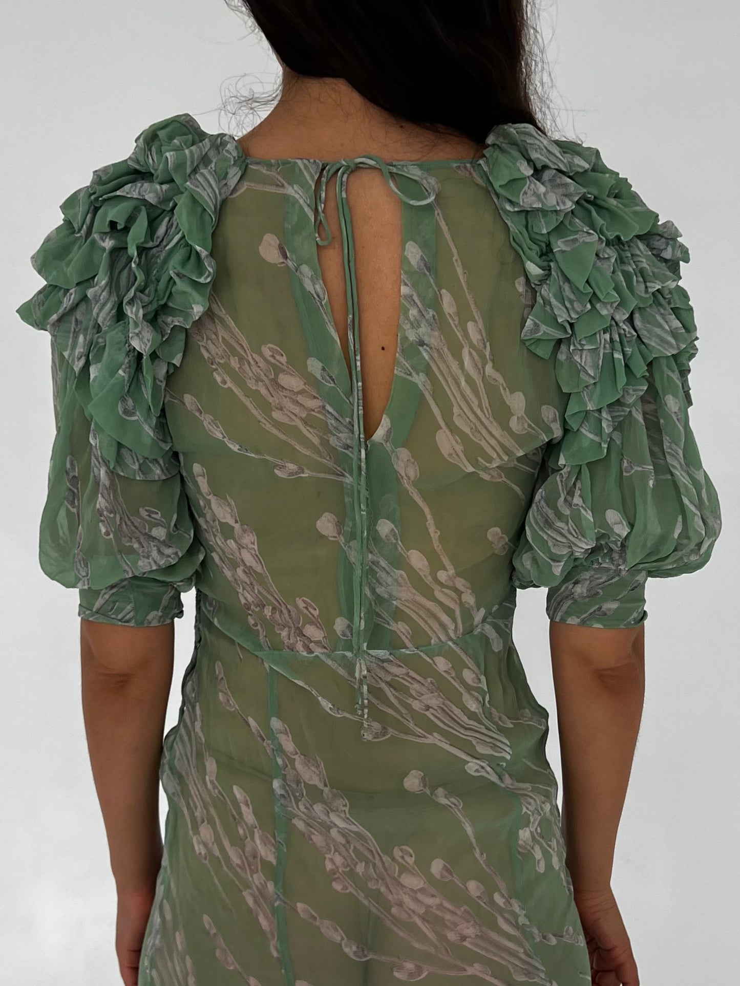 1930s antique silk dress