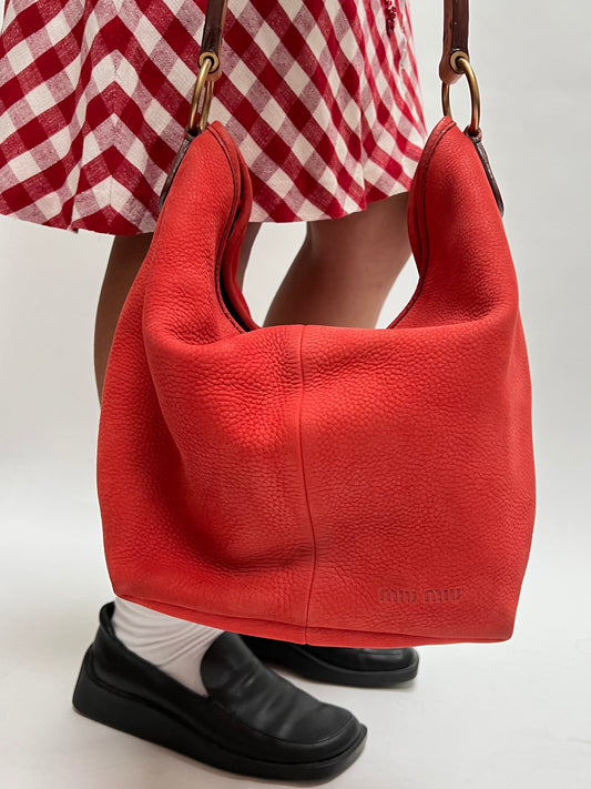 red miu miu bag