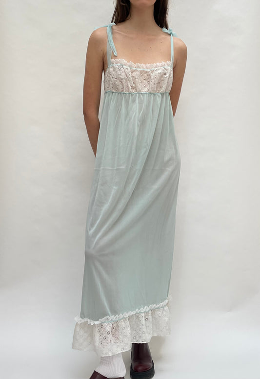 mint slip dress