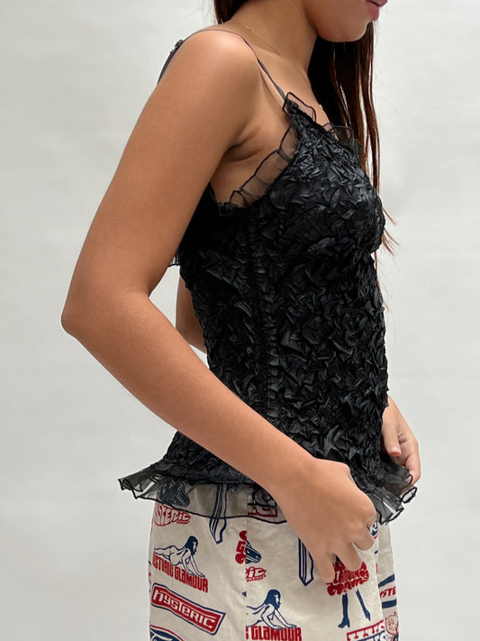 popcorn frilly tank
