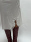 white bow slip skirt