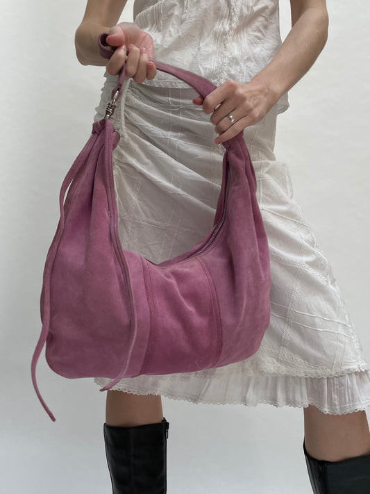 miu miu pink suede bag