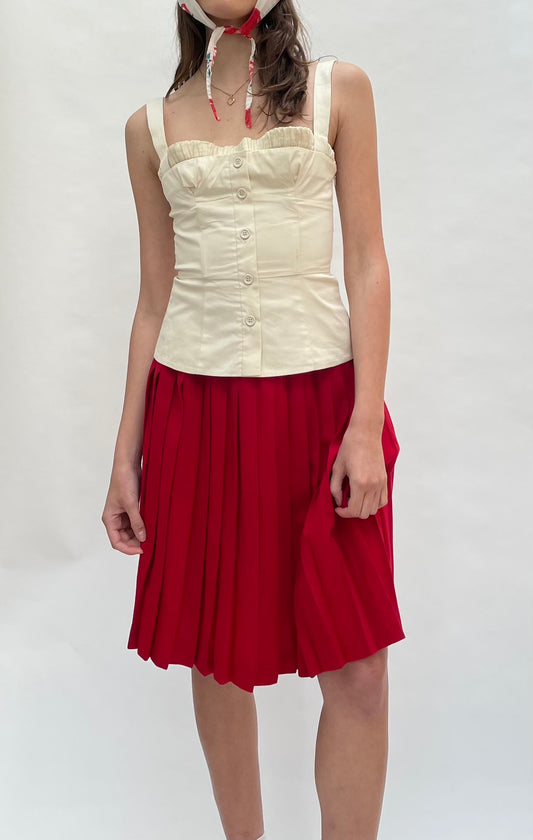 liz claiborne pleated skirt