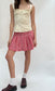 Vintage gingham mini skirt