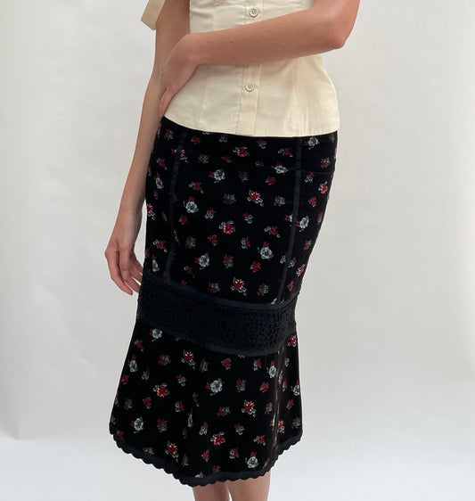 floral skirt