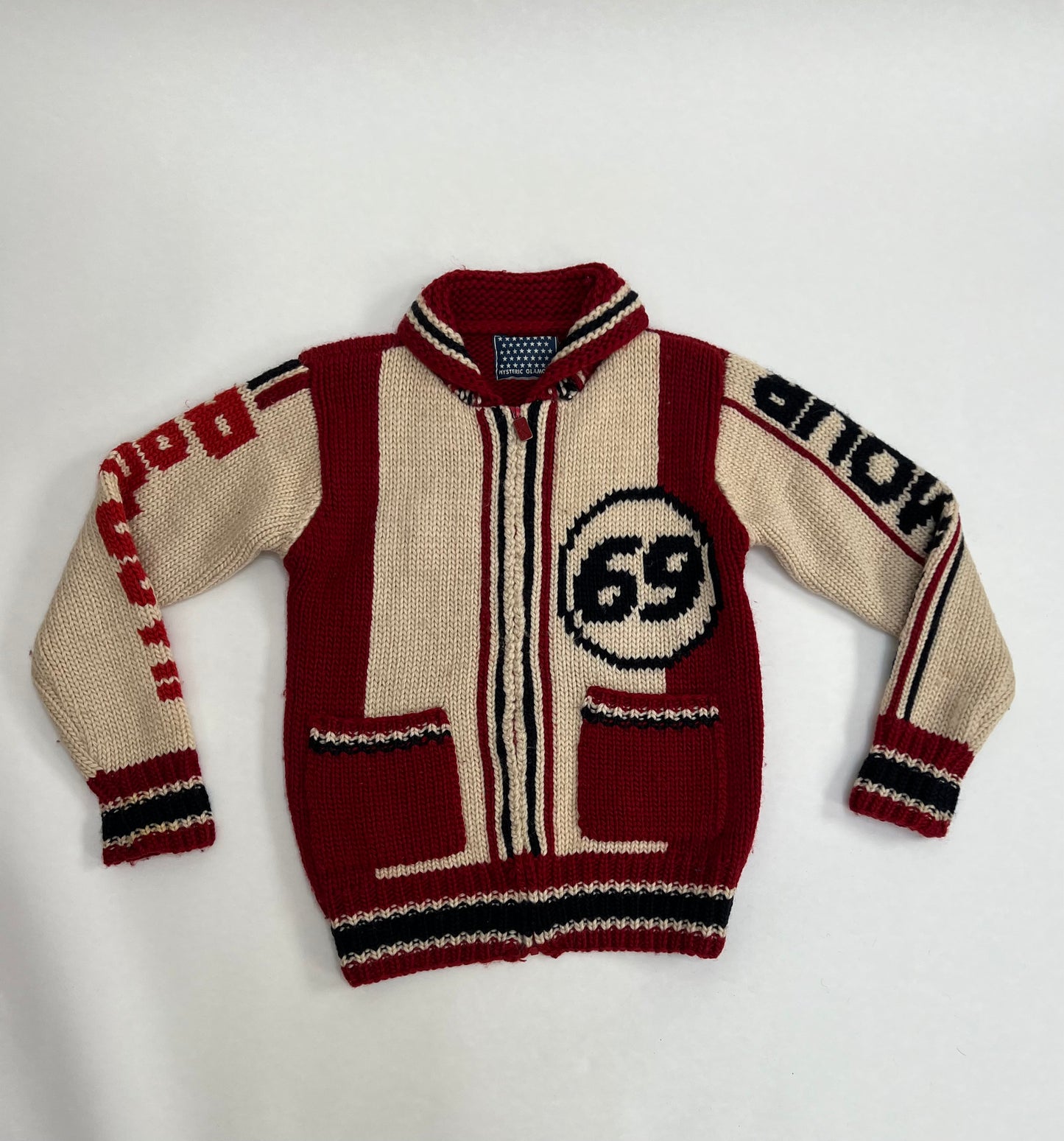 Hysteric Glamour 69 zip up sweater