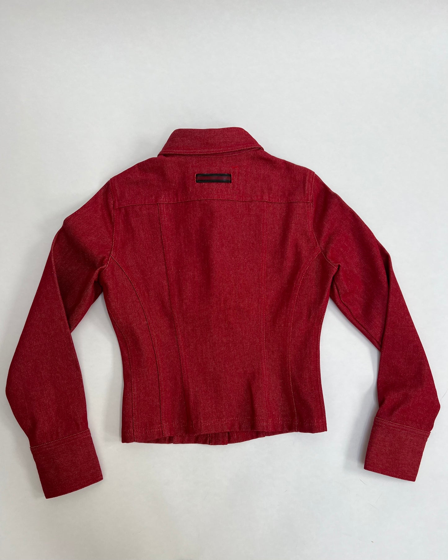 Gucci by Tom Ford 1999 red denim jacket