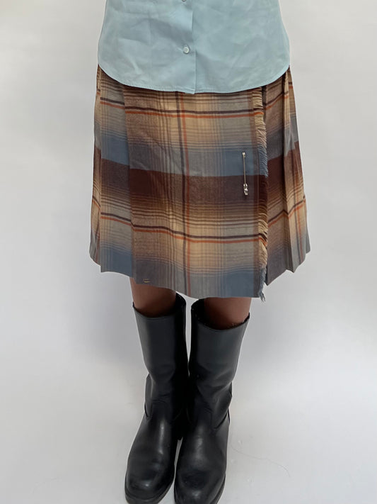 1970s plaid skirt