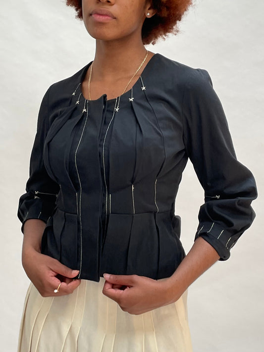 black tracy reese new york blouse