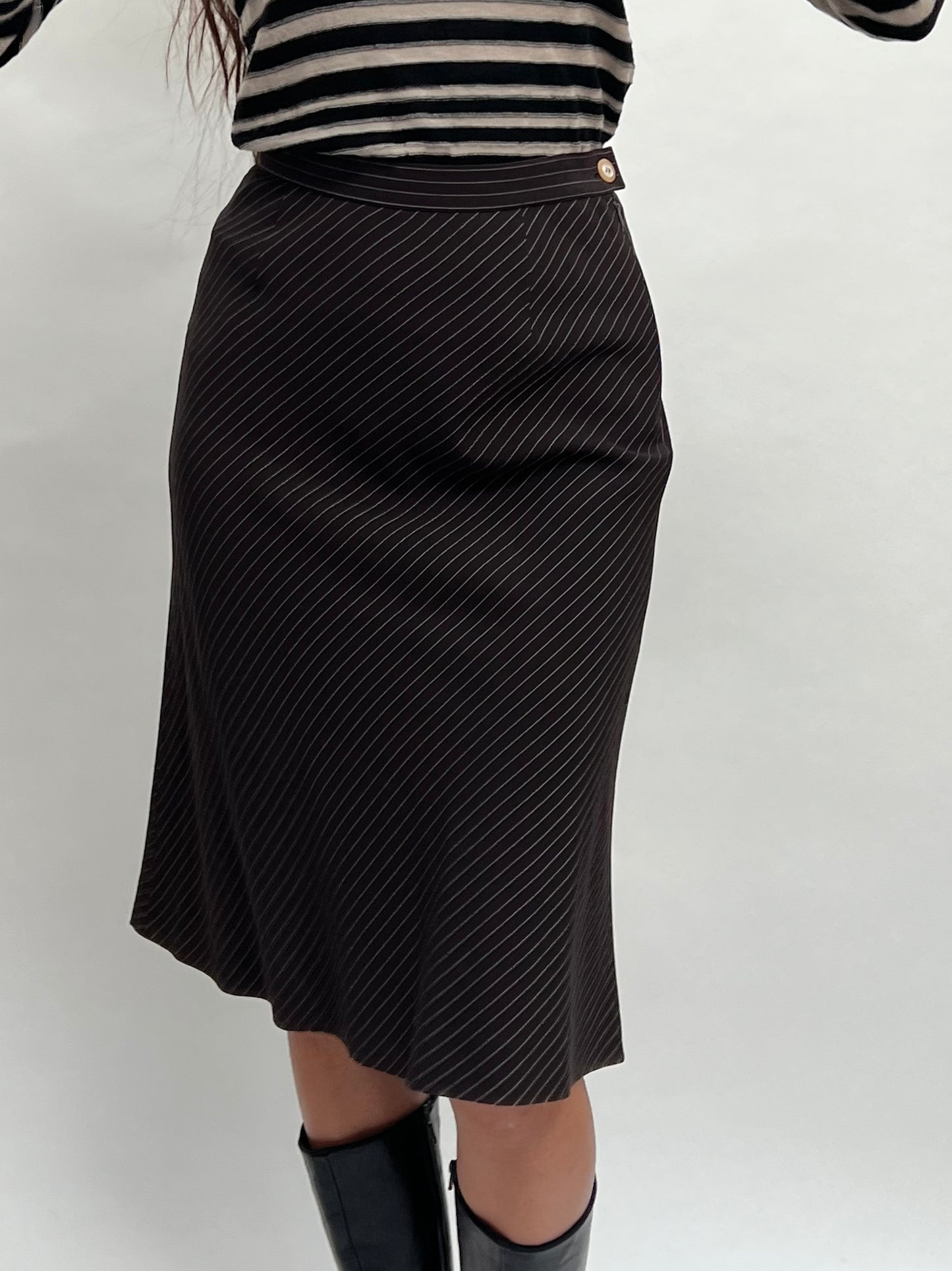 Salvatore Ferragamo pinstripe skirt