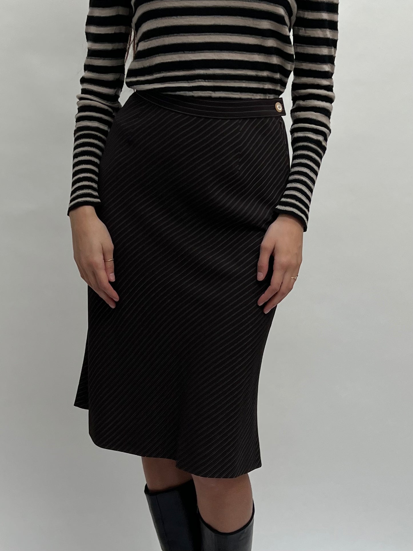 Salvatore Ferragamo pinstripe skirt