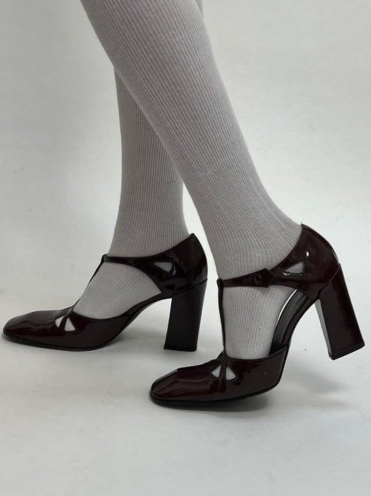 Miu Miu FW 2001 patent mary jane