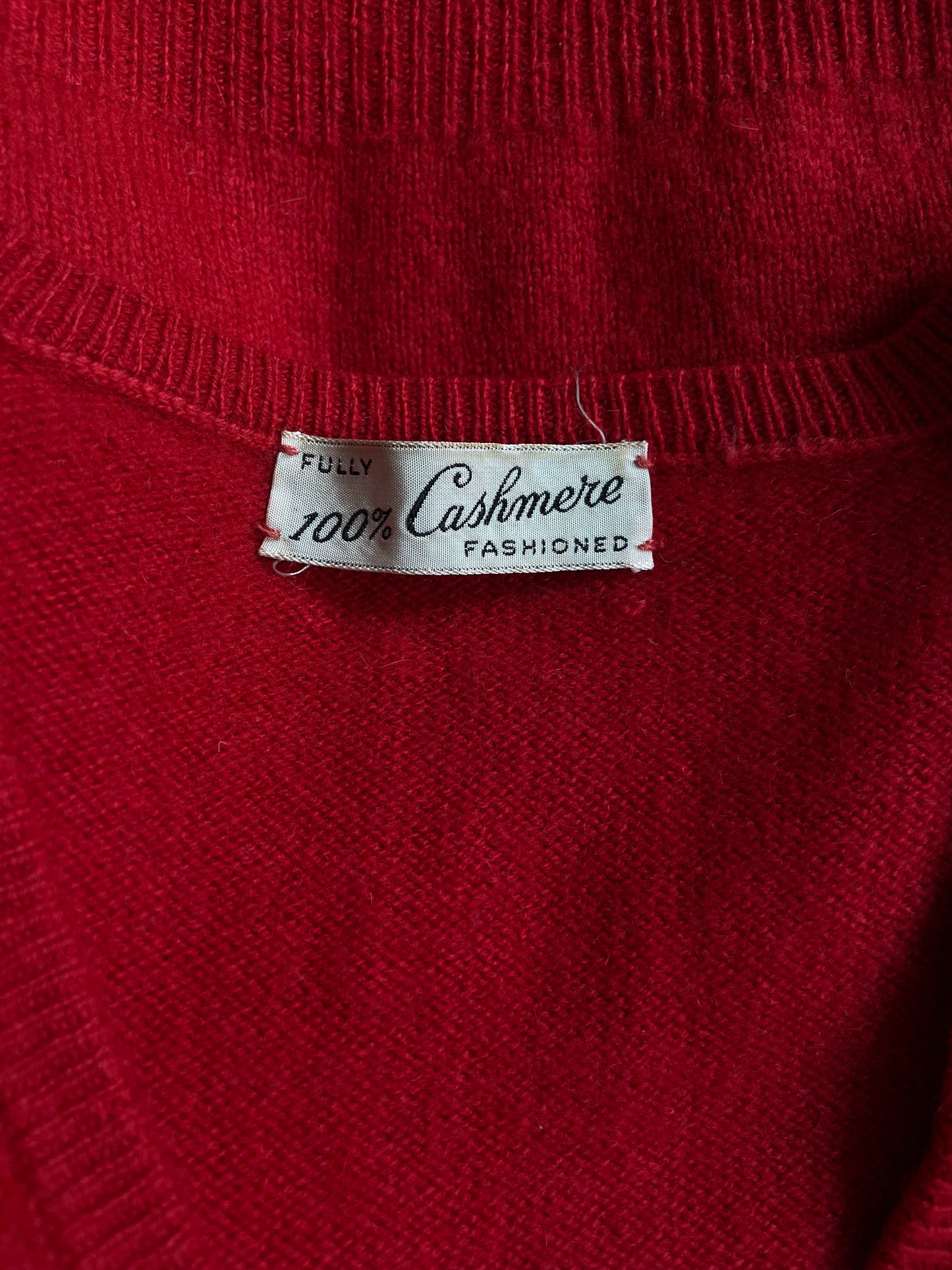 cashmere red vest