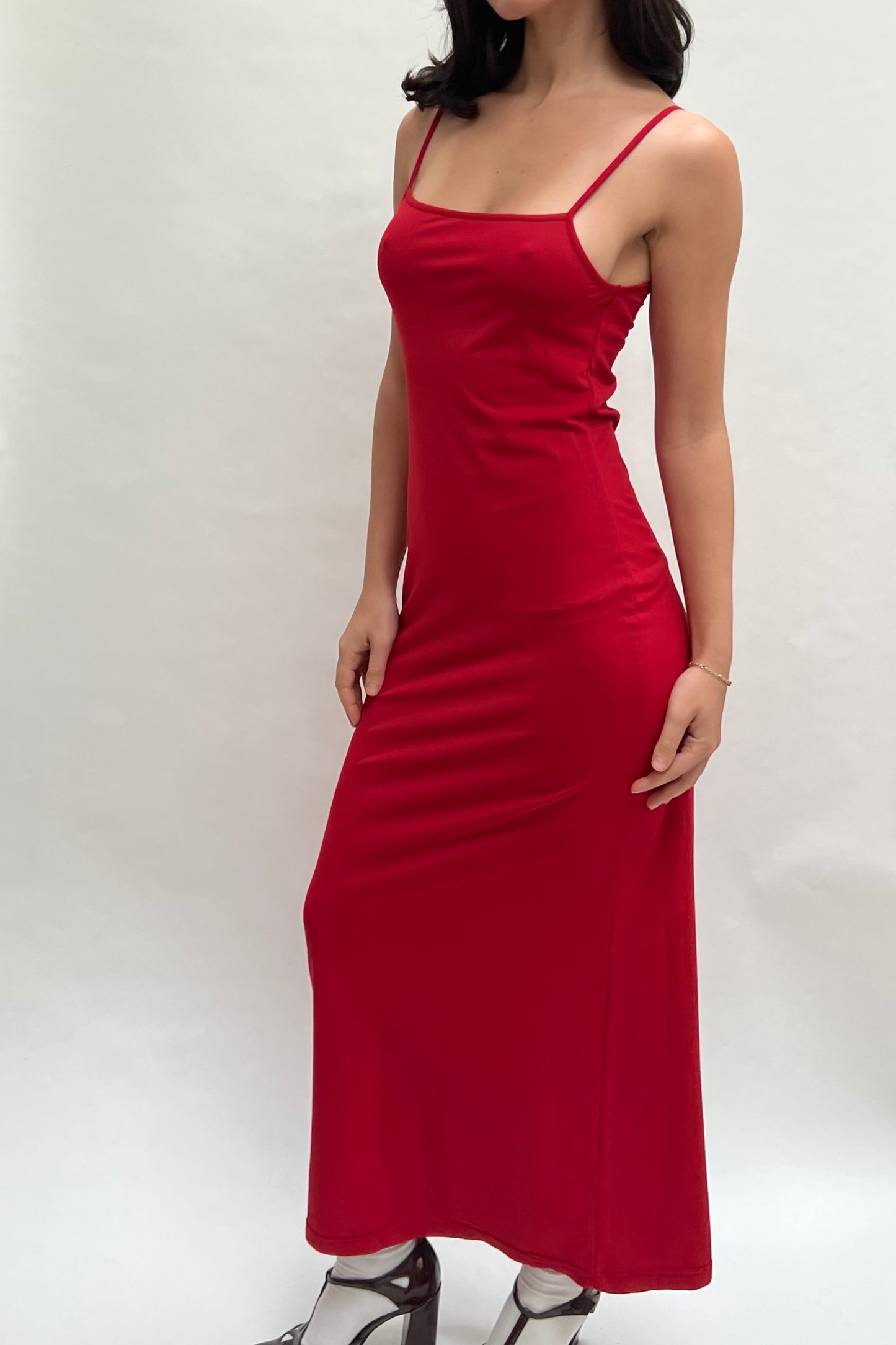90s red dress