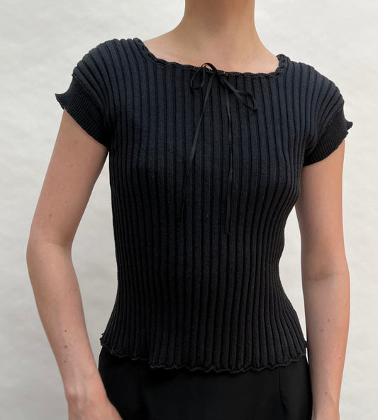 Anna Molinari knit bow top <3