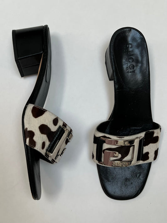 Gucci ponyhair heels